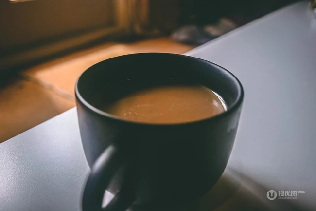 黑色可爱的陶瓷咖啡杯子图片 第5张