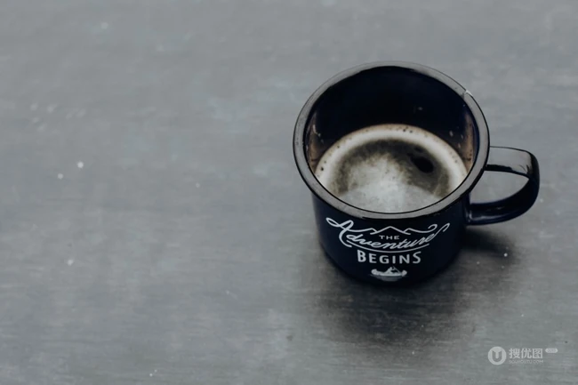 黑色可爱的陶瓷咖啡杯子图片 第4张
