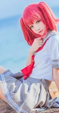 可爱气质娇小cos萌妹桜桃喵海边jk制服写真图片