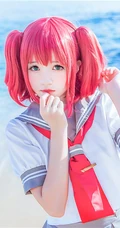 可爱气质娇小cos萌妹桜桃喵海边jk制服写真图片