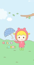 宫崎骏动漫里的可爱卡通龙猫和小女孩图片