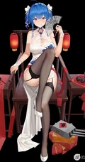 动漫游戏碧蓝航线人物圣路易斯乳摇二次元高清图片
