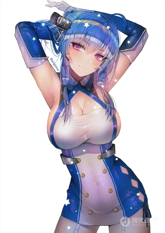 动漫游戏碧蓝航线人物圣路易斯乳摇二次元高清图片