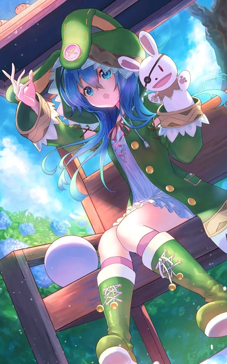 《约会大作战》蓝发少女四糸乃可爱萌美图图集