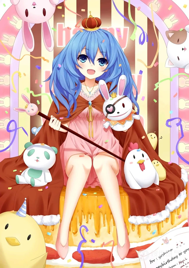 《约会大作战》蓝发少女四糸乃可爱萌美图图集