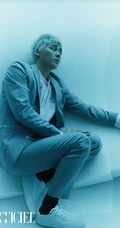 李易峰非主流超酷染发发型登《时尚男士》杂志写真图片