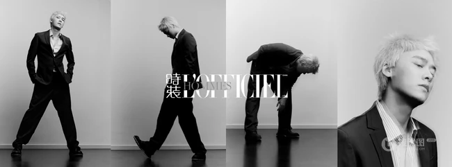 李易峰非主流超酷染发发型登《时尚男士》杂志写真图片