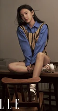 章若楠化身时尚达人多套服饰穿着登elle杂志写真图片