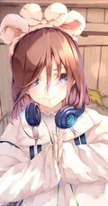 中野三玖图片，《五等分的花嫁》动漫女生中野三玖图片