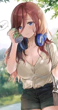 中野三玖图片，《五等分的花嫁》动漫女生中野三玖图片