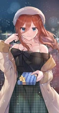 中野三玖图片，《五等分的花嫁》动漫女生中野三玖图片