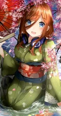 中野三玖图片，《五等分的花嫁》动漫女生中野三玖图片