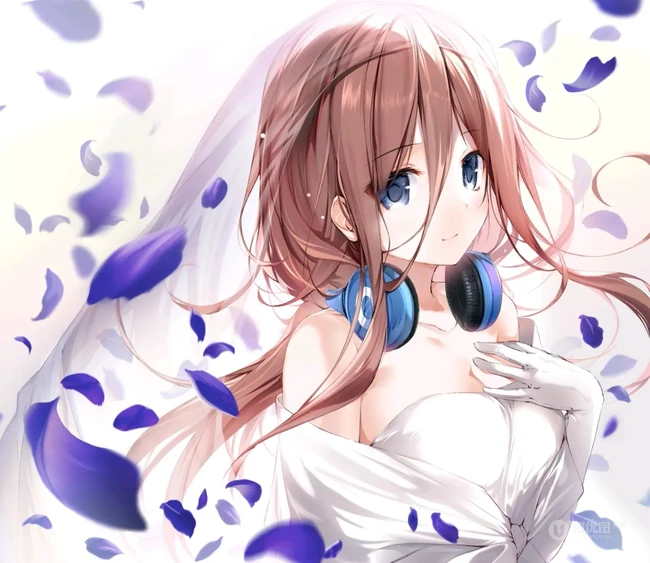 中野三玖图片，《五等分的花嫁》动漫女生中野三玖图片