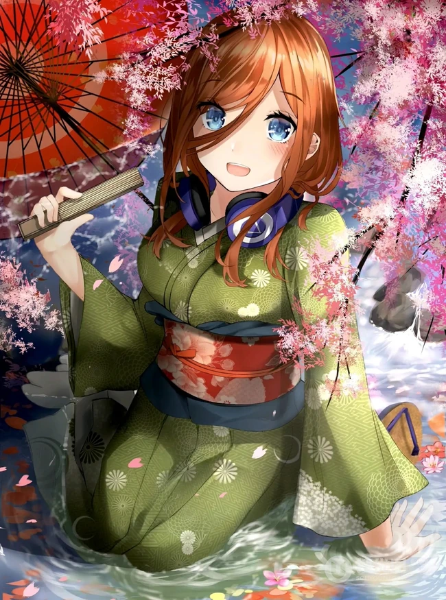 中野三玖图片，《五等分的花嫁》动漫女生中野三玖图片