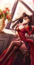 动漫少女远坂凛图片