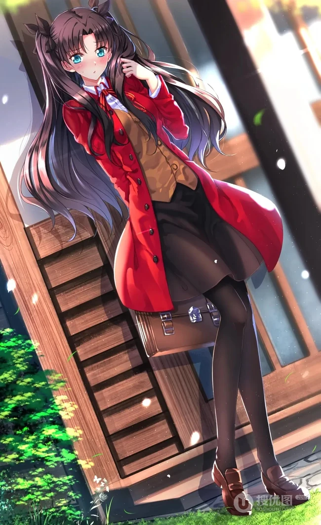 动漫少女远坂凛图片