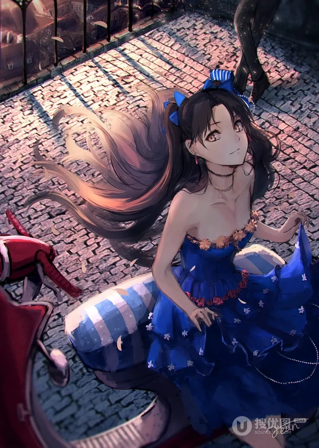 动漫少女远坂凛图片