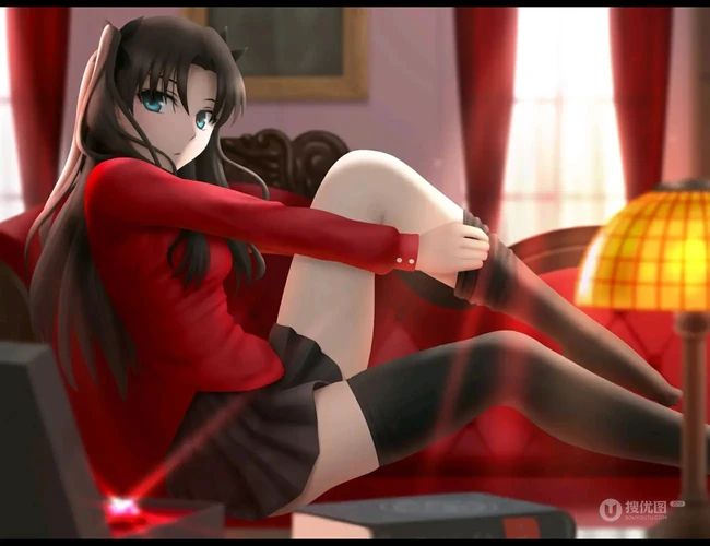 动漫少女远坂凛图片