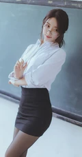 网红女生黑川气质深袜短裙在教室里cos气质眼镜女老师写真图集