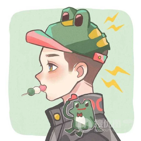 男生头像冷酷帅气侧脸头像图片，青春动感好看的卡通插画动漫男