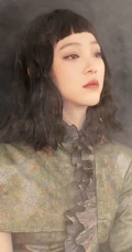 何杜娟个性非主流齐刘海发型梦幻杂志写真图片