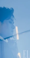 王凯手拿有线电话登《ELLEMEN》杂志帅气复古写真图片