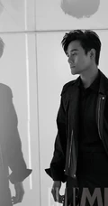 王凯手拿有线电话登《ELLEMEN》杂志帅气复古写真图片