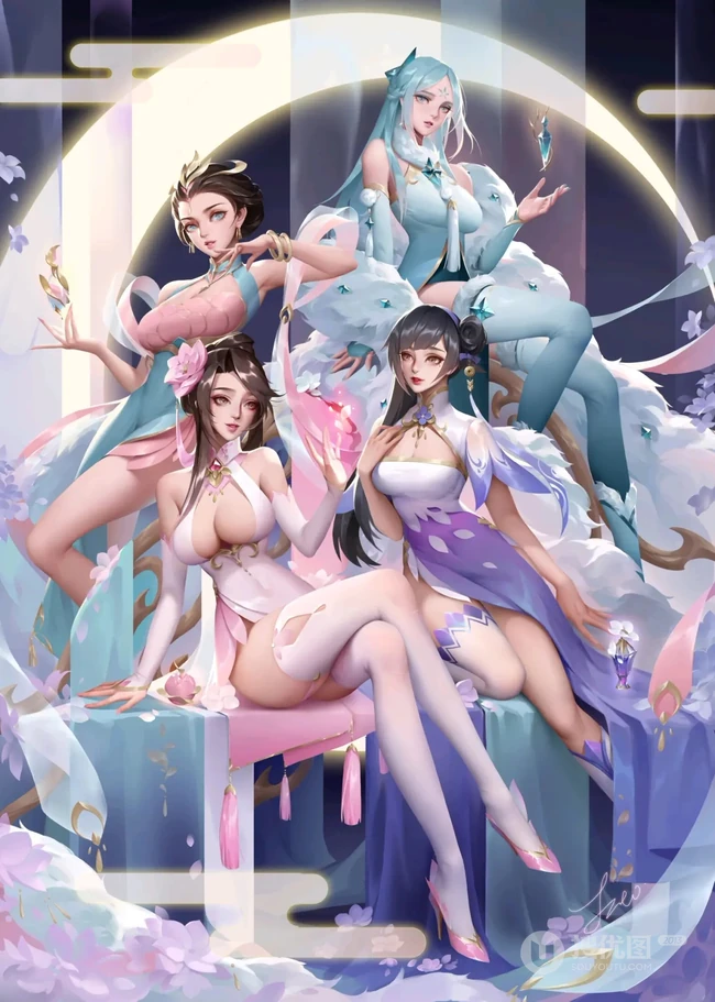 王者荣耀人物图片，精选女性角色的王者荣耀人物插画美图