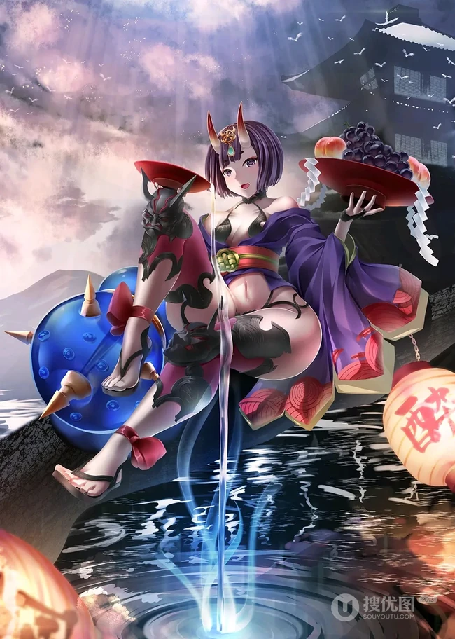 手游《Fate/Grand Order》中的酒吞童子气质美图