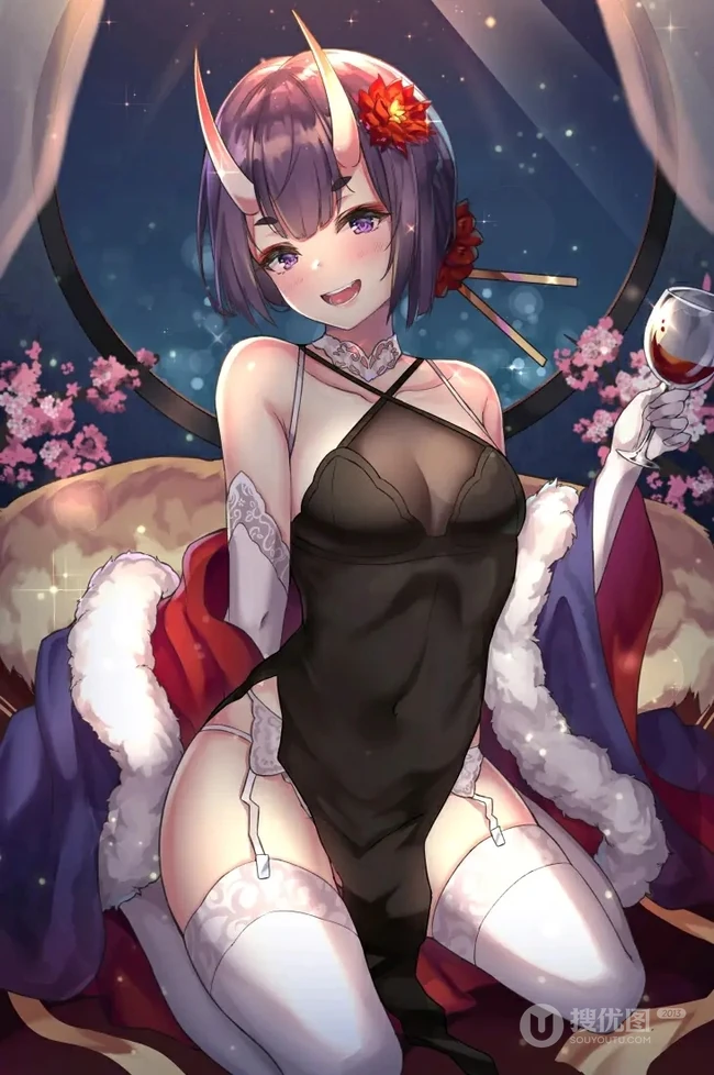 手游《Fate/Grand Order》中的酒吞童子气质美图