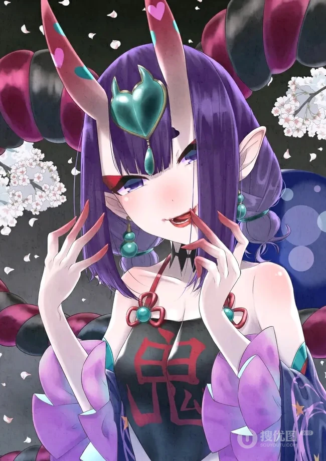 手游《Fate/Grand Order》中的酒吞童子气质美图