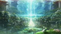 超美二次元动漫场景，风景，景色插画壁纸图片