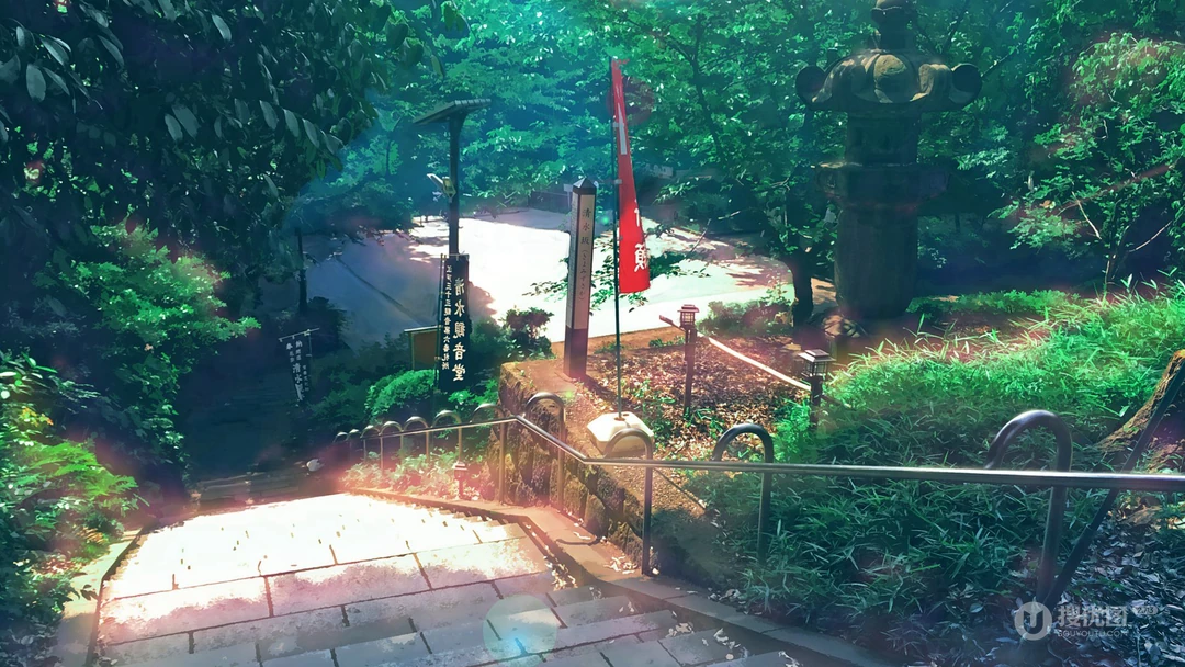 超美二次元动漫场景，风景，景色插画壁纸图片