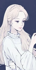 不带笑容的动漫女生，韩国插画师Yooo ri作品