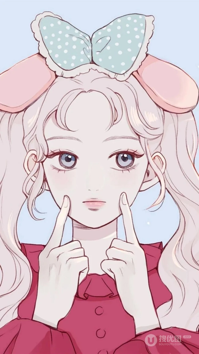 不带笑容的动漫女生，韩国插画师Yooo ri作品