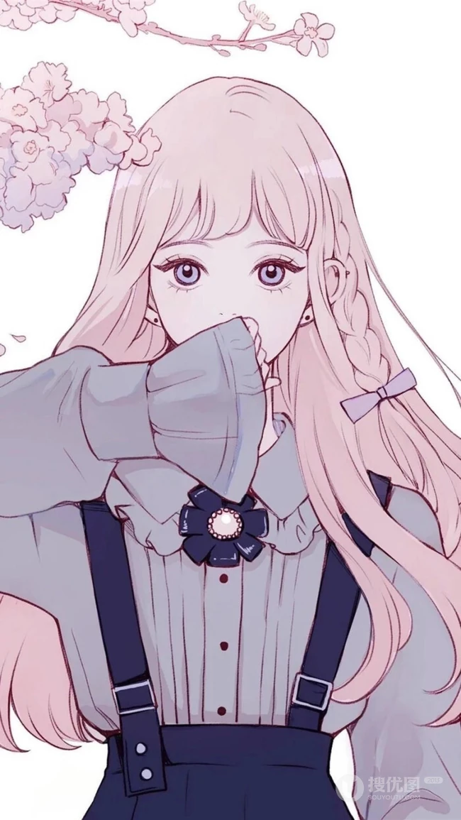 不带笑容的动漫女生，韩国插画师Yooo ri作品