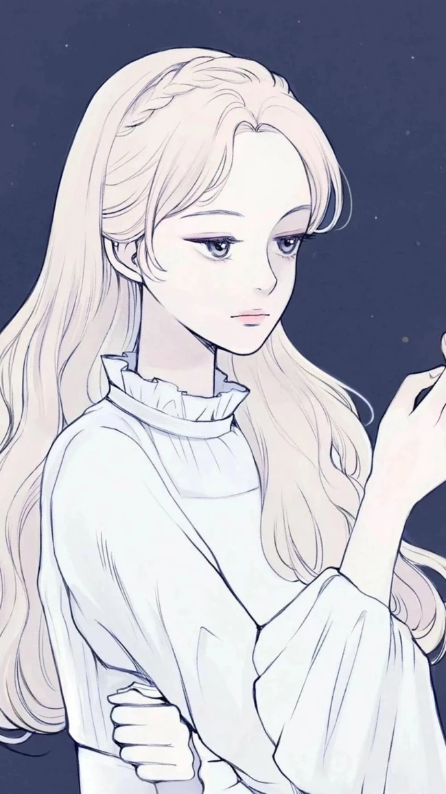 不带笑容的动漫女生，韩国插画师Yooo ri作品