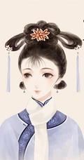 不同朝代女人的发髻发型精美好看手绘插画图片
