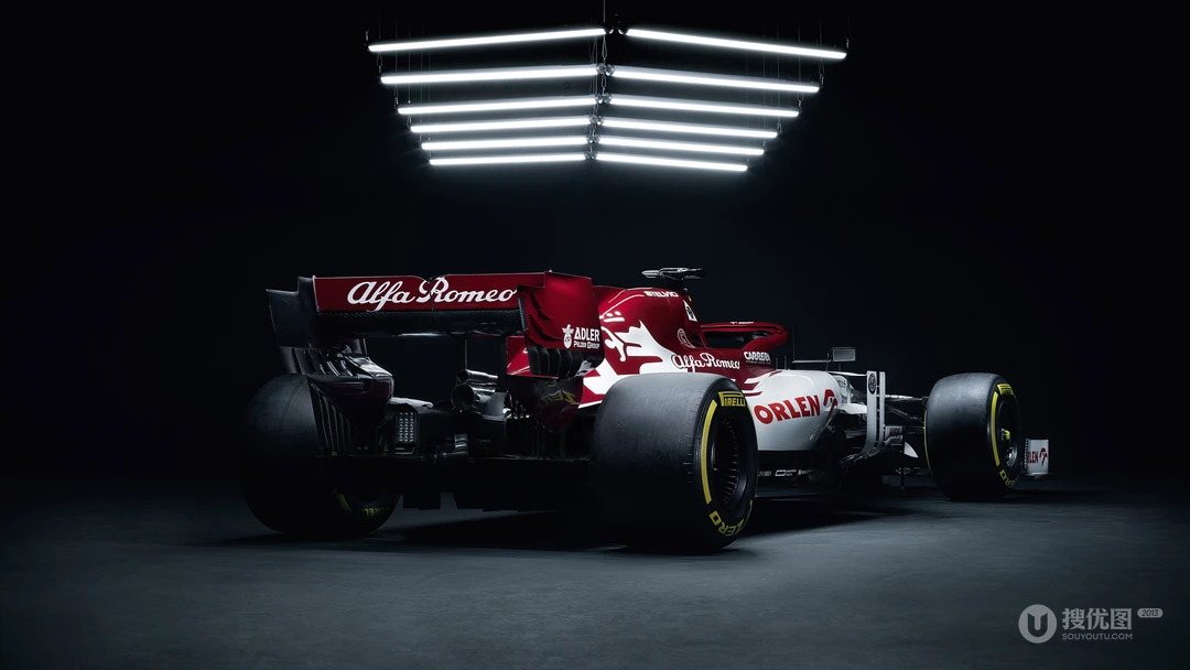 F1方程式赛车&ldquo;阿尔法&middot;罗密欧（Alfa Romeo C39）&rdquo;高清车库静态桌面壁纸