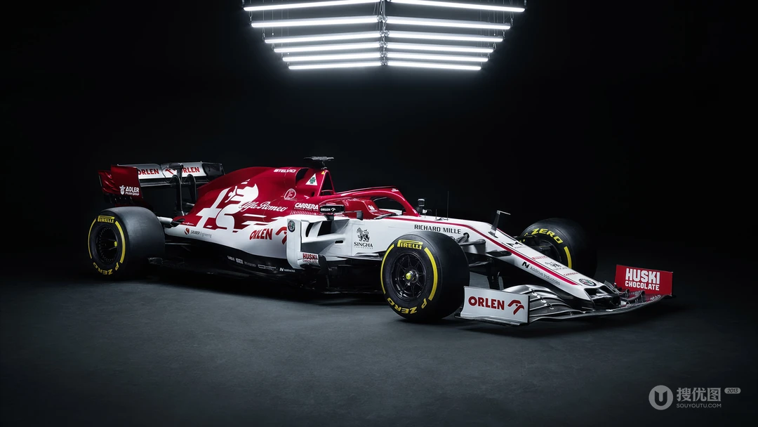 F1方程式赛车&ldquo;阿尔法&middot;罗密欧（Alfa Romeo C39）&rdquo;高清车库静态桌面壁纸