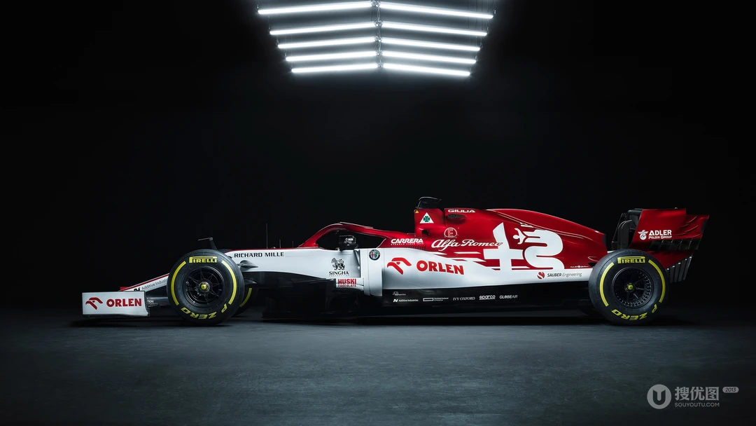 F1方程式赛车&ldquo;阿尔法&middot;罗密欧（Alfa Romeo C39）&rdquo;高清车库静态桌面壁纸