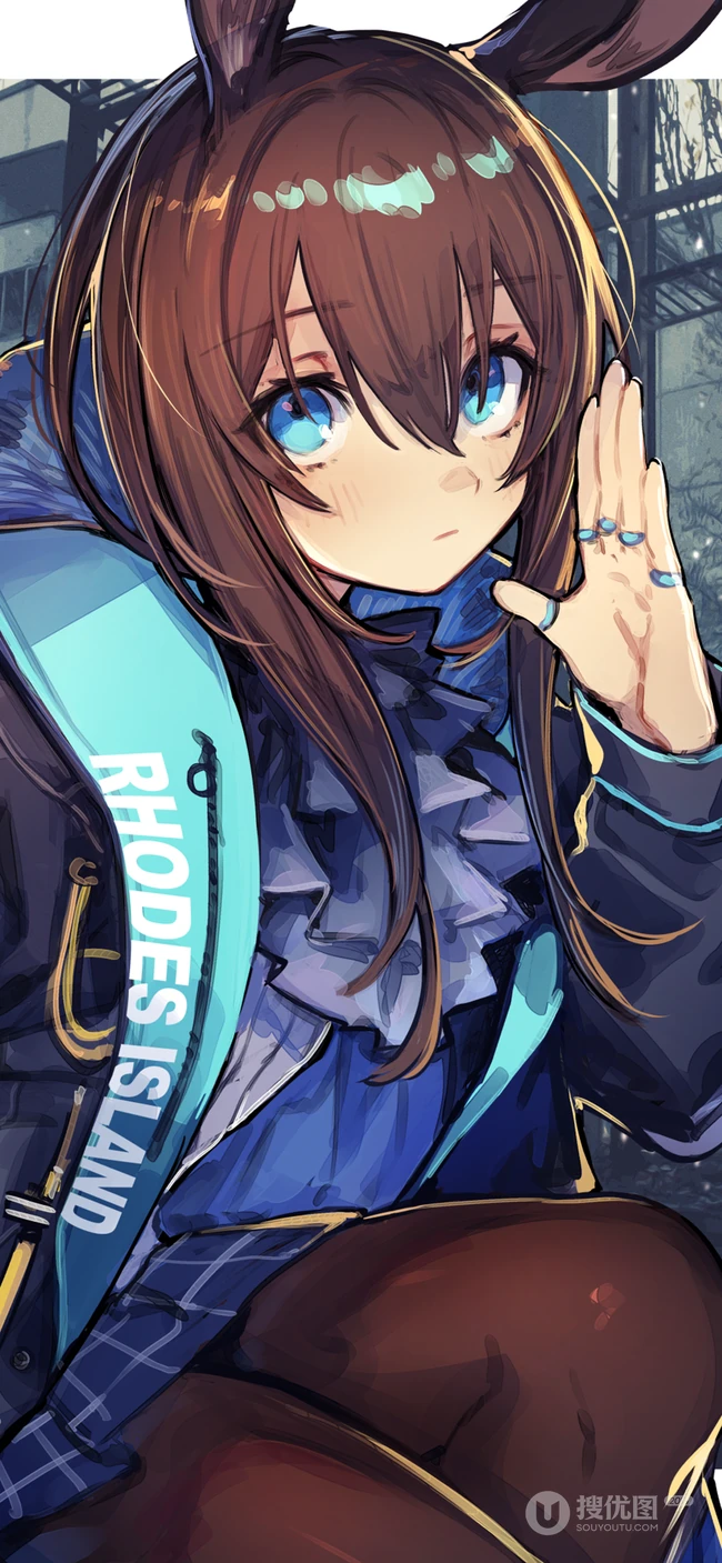 手游&ldquo;明日方舟&rdquo;长着兔耳朵的角色&ldquo;阿米娅&rdquo;手机壁纸合集