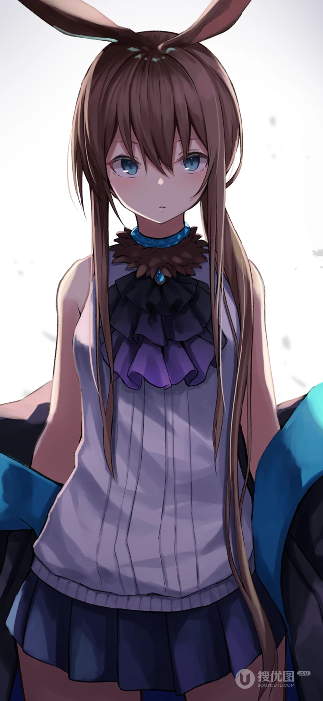 手游&ldquo;明日方舟&rdquo;长着兔耳朵的角色&ldquo;阿米娅&rdquo;手机壁纸合集