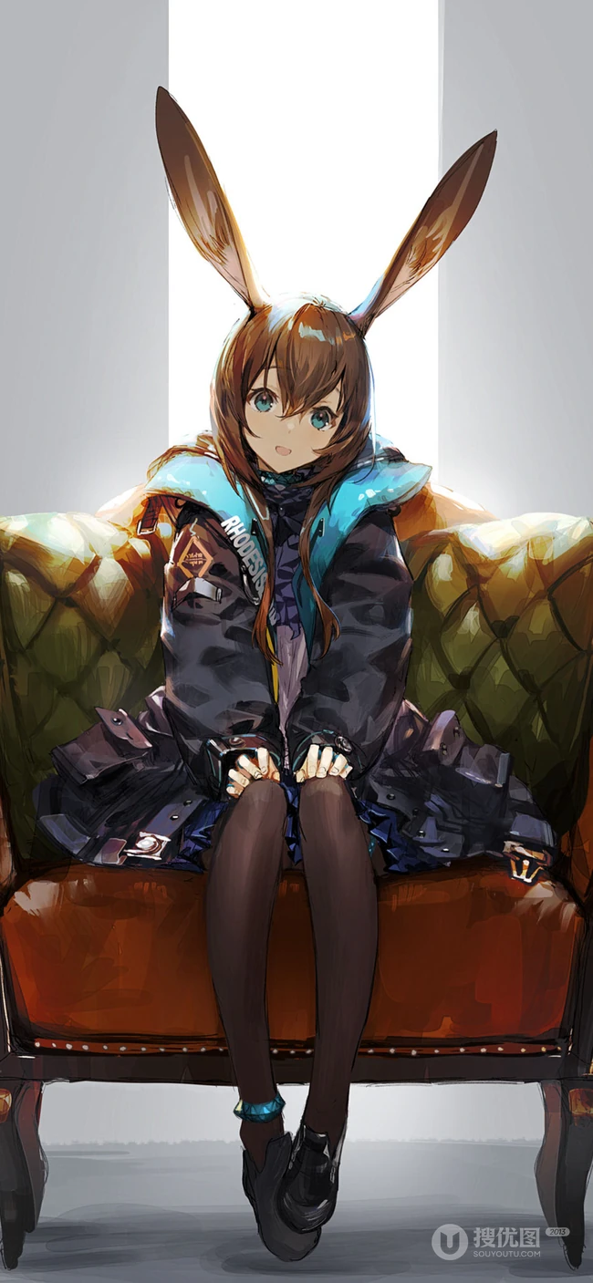 手游&ldquo;明日方舟&rdquo;长着兔耳朵的角色&ldquo;阿米娅&rdquo;手机壁纸合集