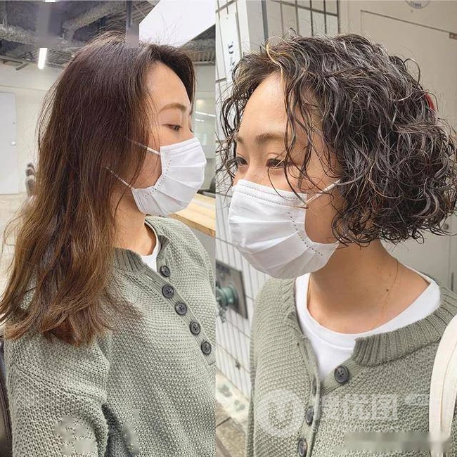 蓬松感很强的&ldquo;泡面头&rdquo;，适合头发软，发量少的女生洋气烫发发型图片 第4张