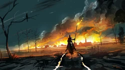 金灿灿的夕阳照射场景壁纸合集，超唯美！