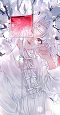 轻微受伤或生病的动漫女孩唯美插画图片集