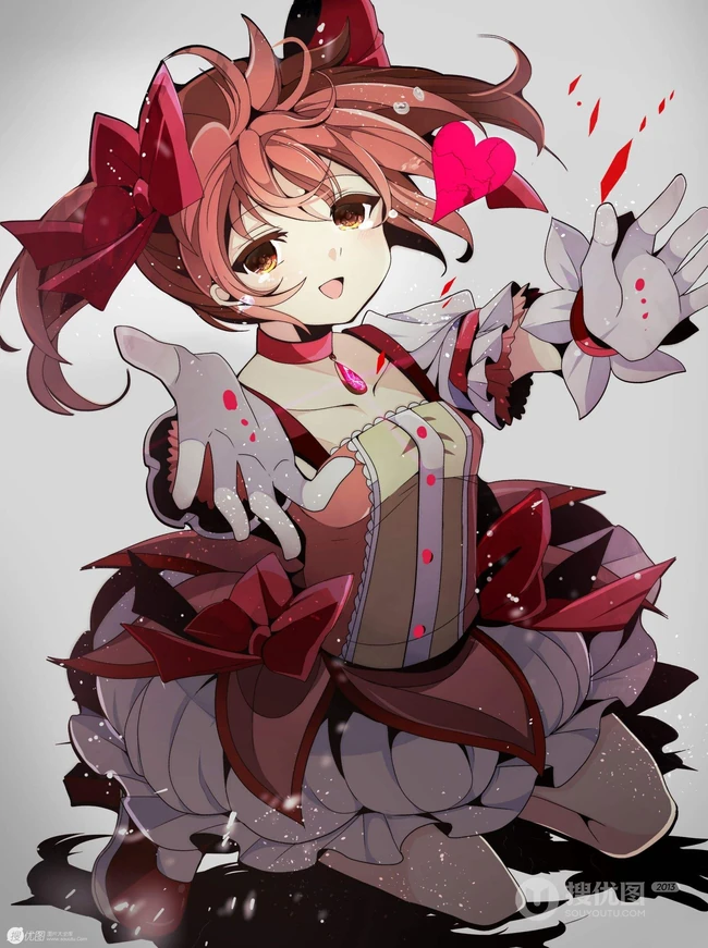 轻微受伤或生病的动漫女孩唯美插画图片集