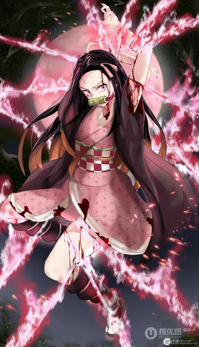 轻微受伤或生病的动漫女孩唯美插画图片集