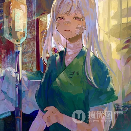 有一种头像很特别，很个性，受伤的动漫女孩冷酷头像图片